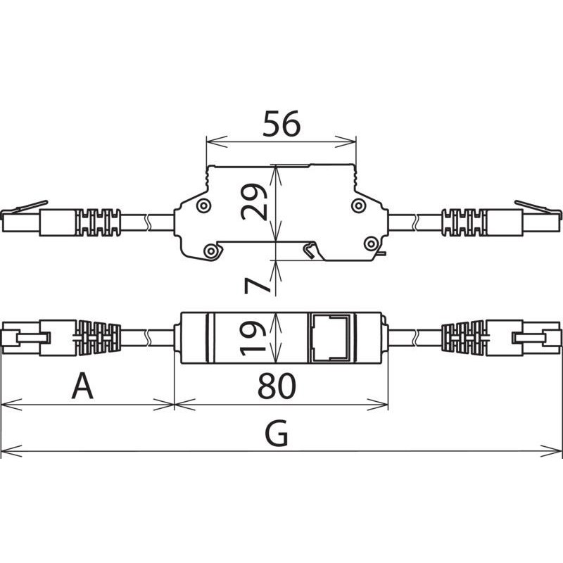 ÜS-Ableiter DEHNpatch DPA M CAT6 RJ45S 48