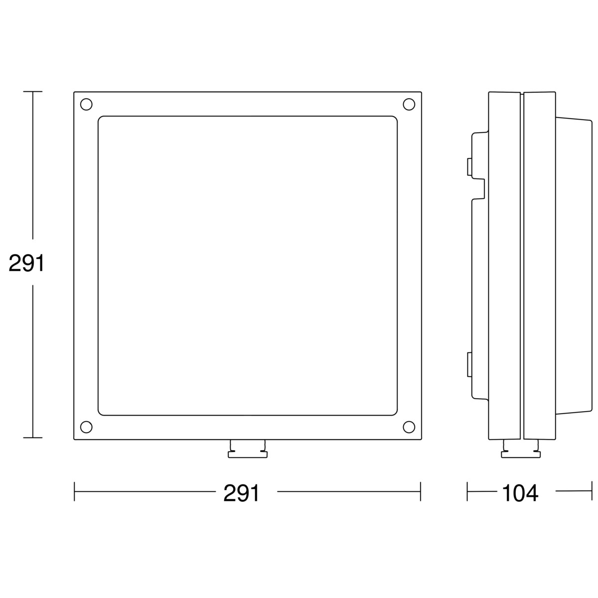 Sensor-LED-Außenleuchte L 690 S ANT 3000K